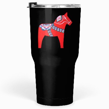 Discover Dalarna horse Tumblers 30 Oz
