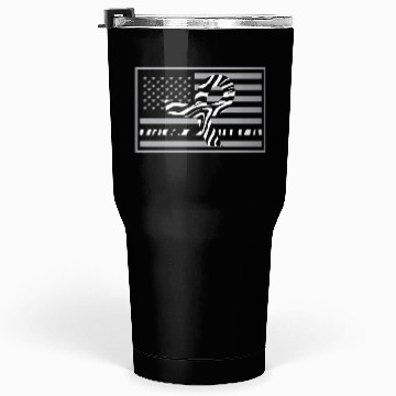 Discover USA Flag Carcinoid Cancer Awareness Beat Cancer Tumblers 30 Oz