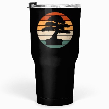Discover Retro Bonsai Tree Design Tumblers 30 Oz