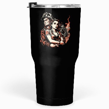 Discover Firefighter Thin Red Line Wife Tumblers 30 Oz