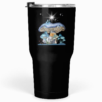 Discover Pastel Blue Mushrooms Tumblers 30 Oz