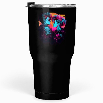 Discover Get the Hottest Cyberpunk Synthwave Art - In Love Tumblers 30 Oz