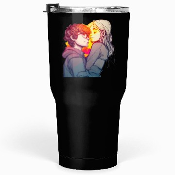 Discover Lovley Couple Colorful three Tumblers 30 Oz