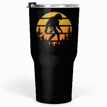 Discover Retro Sasquatch Axe Throwing For Axe Thrower Tumblers 30 Oz
