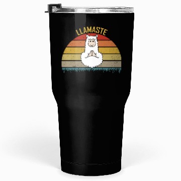 Discover Llamaste Funny Yoga For LLama Lover Tumblers 30 Oz