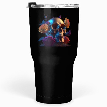 Discover Horror Skull Colored Tumblers 30 Oz