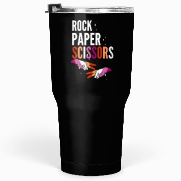 Discover Rock Paper Scissors Lesbian LGBT Pride Lesbian Tumblers 30 Oz