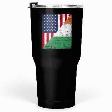 Discover Half USA Flag Half Irland Flag Tumblers 30 Oz
