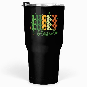 Discover Lucky and Blessed St Patrick's Day Tumblers 30 Oz