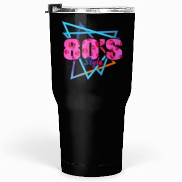 Discover 80's Style - Fun Retro Pink Leopard Print Tumblers 30 Oz