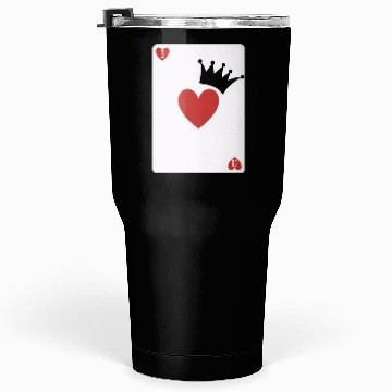 Discover love you on playing card Tumblers 30 Oz