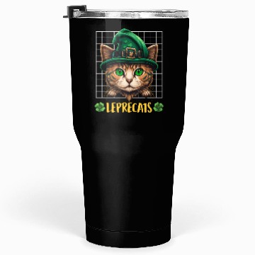 Discover St. Patrick's Day cats leprecats kittens Tumblers 30 Oz