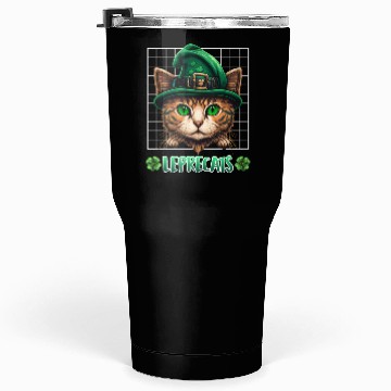 Discover St. Patrick's Day cats leprecats kittens Tumblers 30 Oz