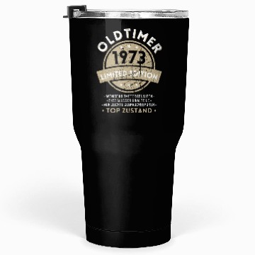 Discover 50th Birthday Vintage 1973 Tumblers 30 Oz