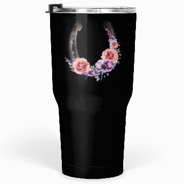Discover Lucky Floral Horseshoe Tumblers 30 Oz