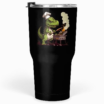 Discover Baby Dinosaur Using A Charcoal Grill Cooking Meat Tumblers 30 Oz