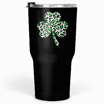 Discover Cute Shamrock Leopard Print St Patricks Day Irish Tumblers 30 Oz