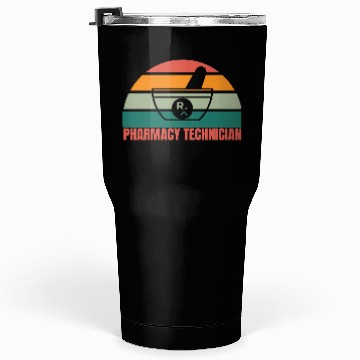 Discover Pharmacy Technician Half Sunset Tumblers 30 Oz