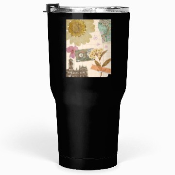 Discover Vintage flower architecture aesthetic collage Tumblers 30 Oz