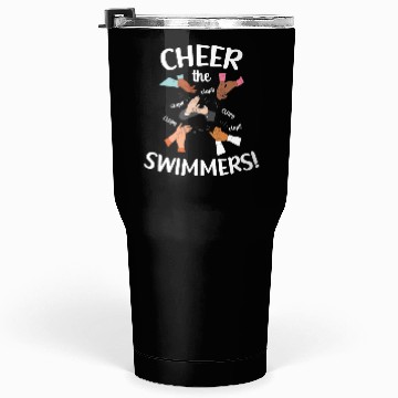 Discover Cheer The Swimmers Clapping Hands Pool Sports Tumblers 30 Oz