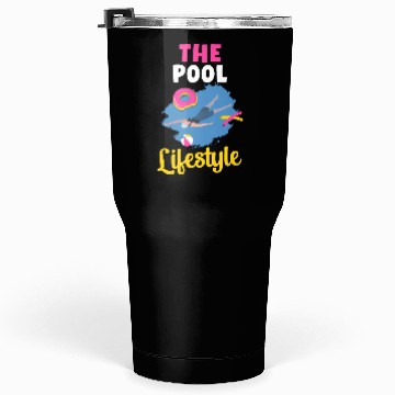 Discover The Pool Lifestyle Donut Floater Swimming Sports Tumblers 30 Oz