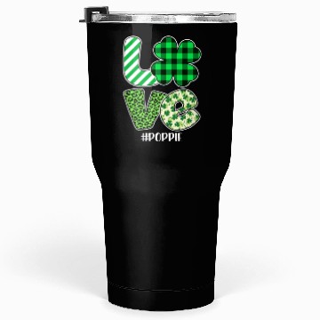 Discover Love Poppie Green Plaid Leopard Shamrock Tumblers 30 Oz