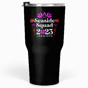 Discover Seaside Squad 2023 Summer Vacation Spring Break Tumblers 30 Oz