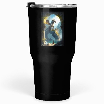 Discover Mystical Dragon Landscape Tumblers 30 Oz