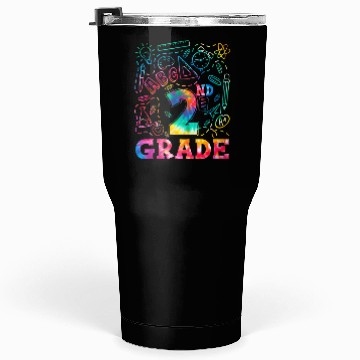 Discover 2nd Grade Tide Dye Second Grade Back To School Tumblers 30 Oz