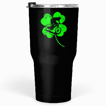 Discover Biking St. Patrick's day shamrock Tumblers 30 Oz