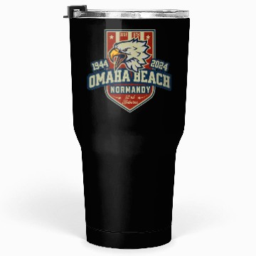 Discover Omaha Beach Normandy D DAY 80 th anniversary Tumblers 30 Oz