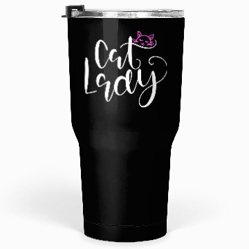 Discover Cat lady Meow Tumblers 30 Oz