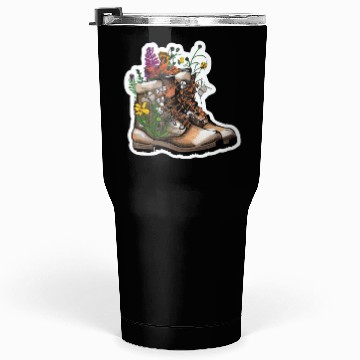 Discover Wildflower Hiking Boot: Find Your Path! Tumblers 30 Oz