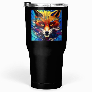 Discover Graphic Novel Comic Book Art Style Red Fox Tumblers 30 Oz