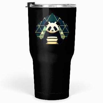 Discover Panda Geometry Triangles Tumblers 30 Oz
