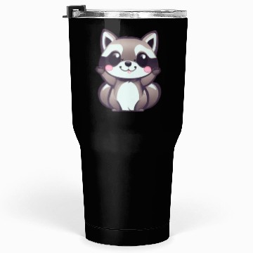 Discover cute chibi raccoon Tumblers 30 Oz
