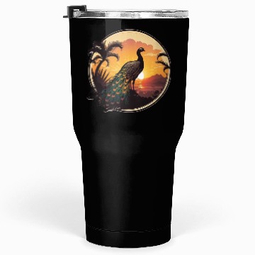 Discover Peacock Sunrise: A Relaxing Journey into Serenity Tumblers 30 Oz