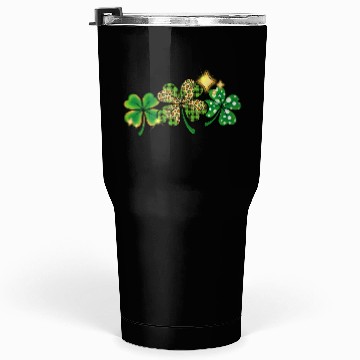 Discover Happy Patricks Day With Leaf Green And Leopard Tumblers 30 Oz