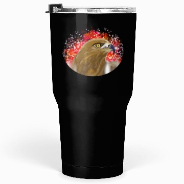 Discover Majestic Eagle with Fiery Background Tumblers 30 Oz