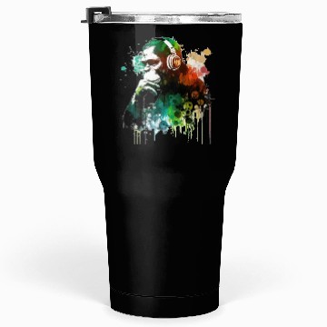 Discover Banksy DJ Monkey Thinker Tumblers 30 Oz