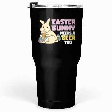 Discover Easter Bunnies Beer Drinking Holiday Rabbit Tumblers 30 Oz