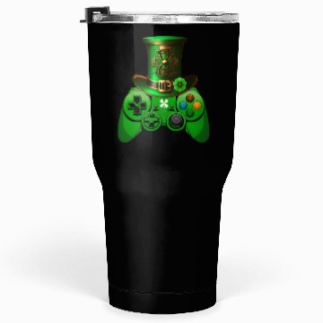 Discover St Patricks Day Video Game Tumblers 30 Oz | Gamer Leprechau