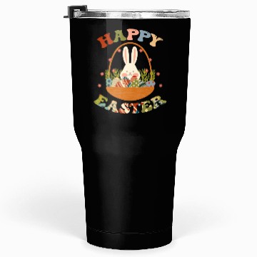 Discover Funny Happy Easter Bunny Eggs Rabbit Basket. Tumblers 30 Oz