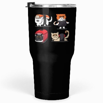 Discover Sushi Persian Cat for Funny Cat Lover Tumblers 30 Oz