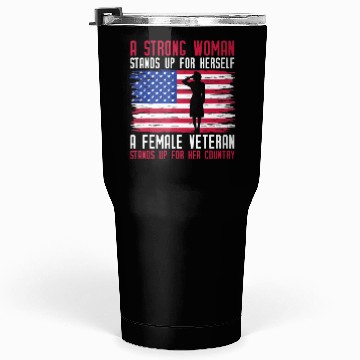 Discover Female Veteran USA Tumblers 30 Oz