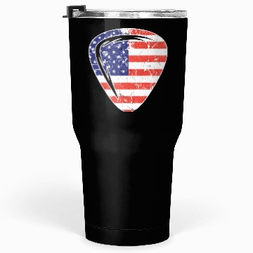 Discover 4th of July US Guitar Plectrum Tumblers 30 Oz