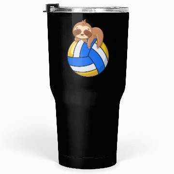 Discover Funny Volleyball Sloth Lover Tumblers 30 Oz