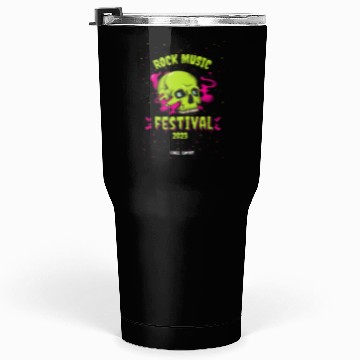 Discover Skull Givin' Raspberry Dk , Rock music Tumblers 30 Oz