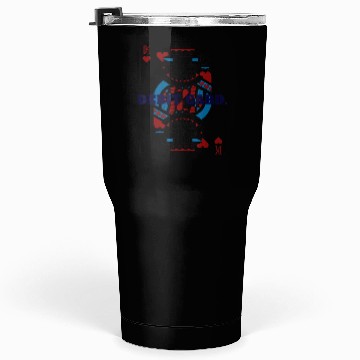 Discover DEBIT CARD King of Hearts Playing Card Tumblers 30 Oz
