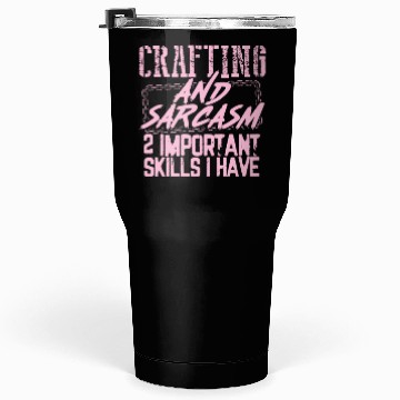 Discover Crafter Gifts Crafting and Sarcasm 2 Important Tumblers 30 Oz